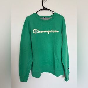 Champion Men’s Green Crewneck Sweatshirt Large